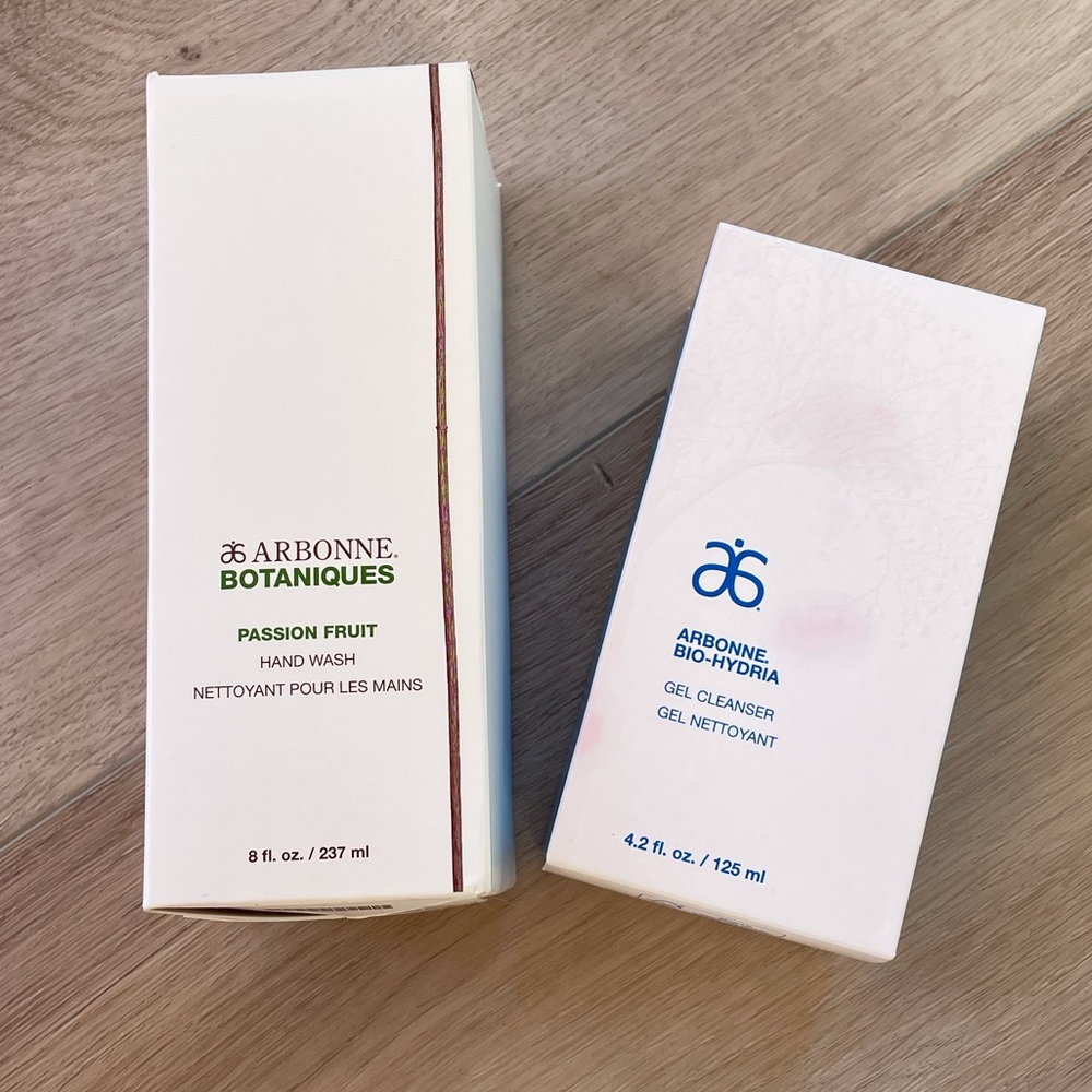 Arbonne face wash and hand wash